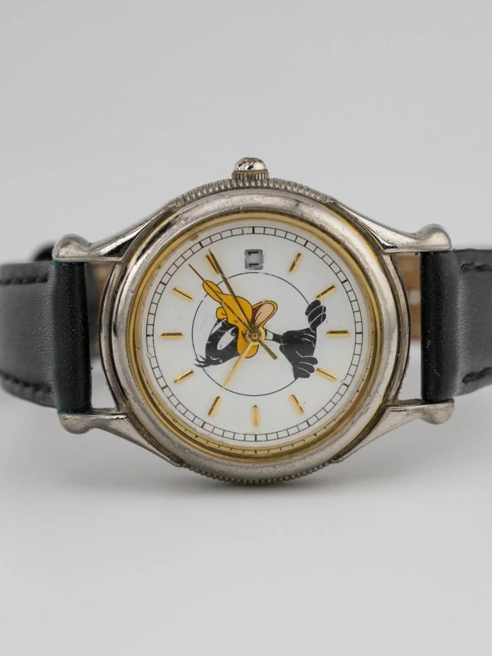 FOSSIL Daffy Duck Looney Tunes Leather Quartz Analog Women's Watch New Battery